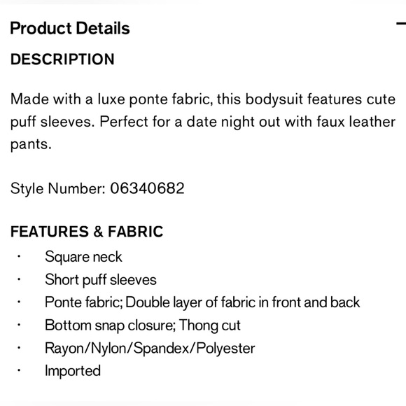 Express Fitted Ponte Square Neck Puff Sleeve Bodysuit in Size Small - Picture 7 of 12